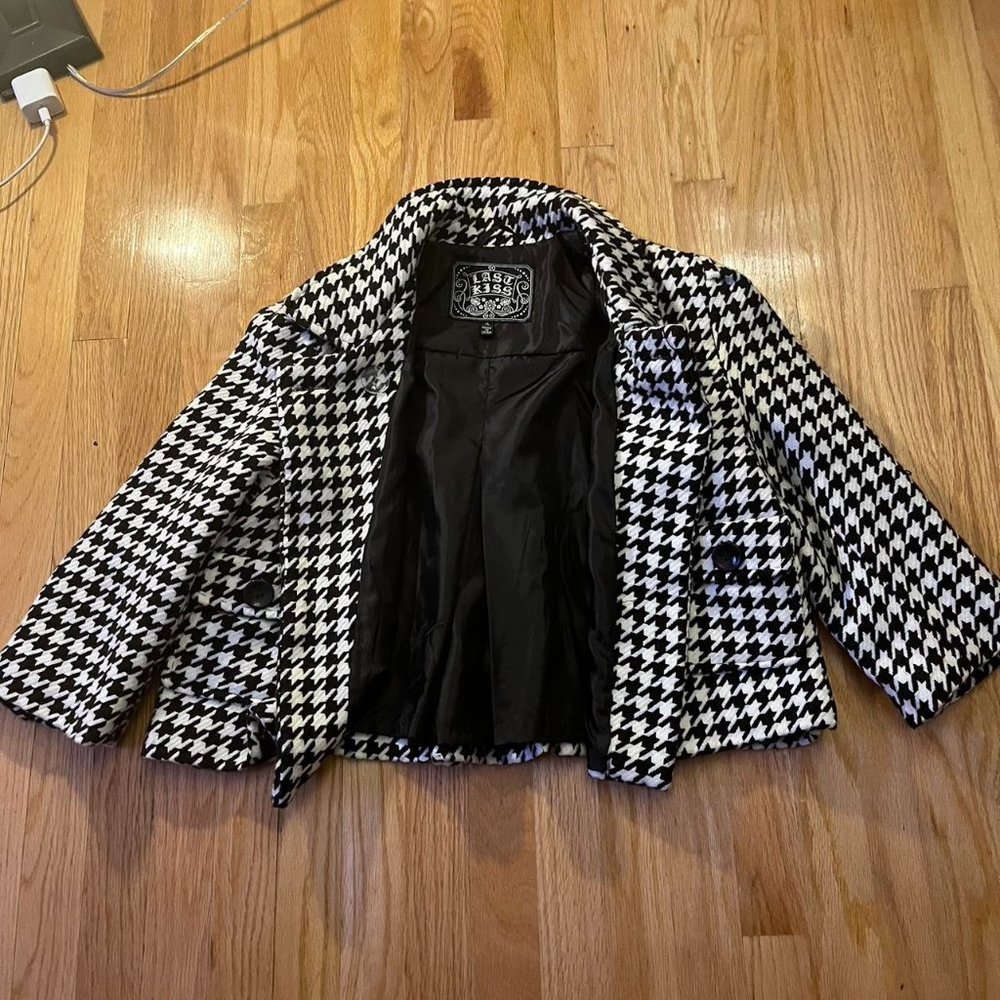Houndstooth Pattern Jacket For Women